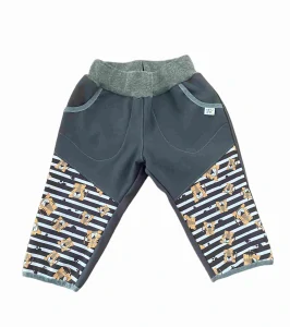 Softshellové kalhoty vel. 86 - tygříci s šedou