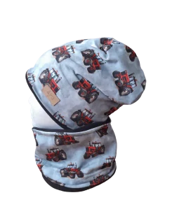 Zateplený set - Traktor červený